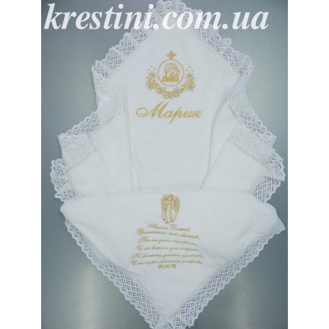 Хлопковая крыжма с молитвой Ангелу Хранителю